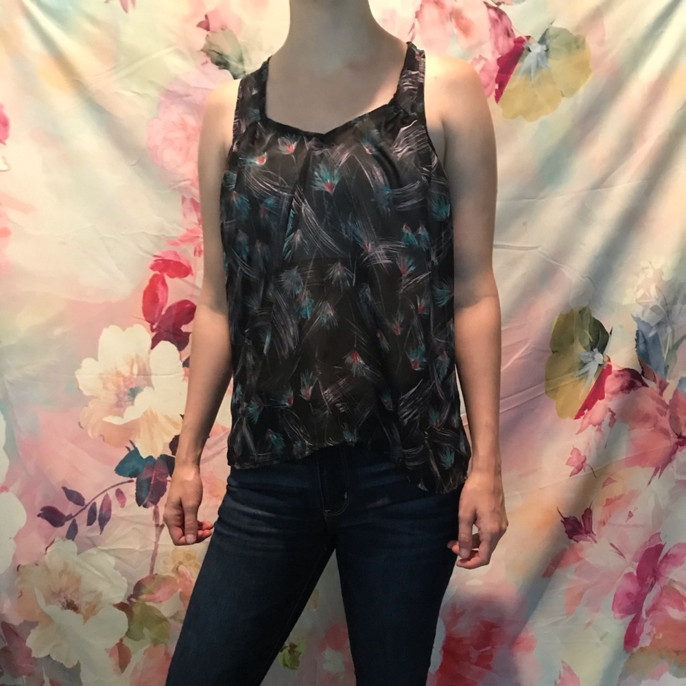 Sheer tank top